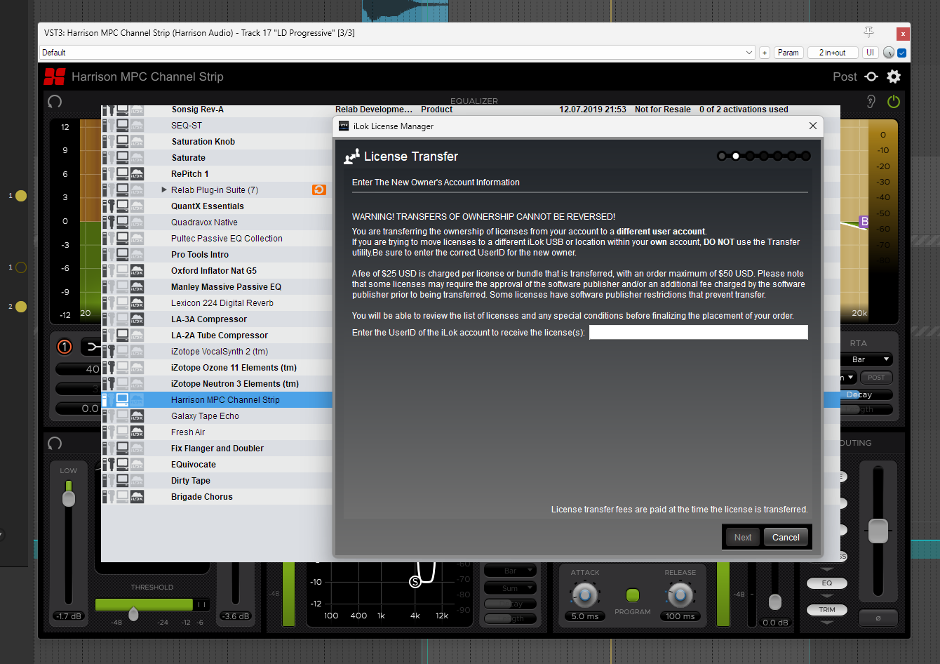 ssl MPC Channel Strip